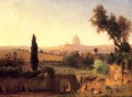 St Peters Rome paysage Tonaliste George Inness